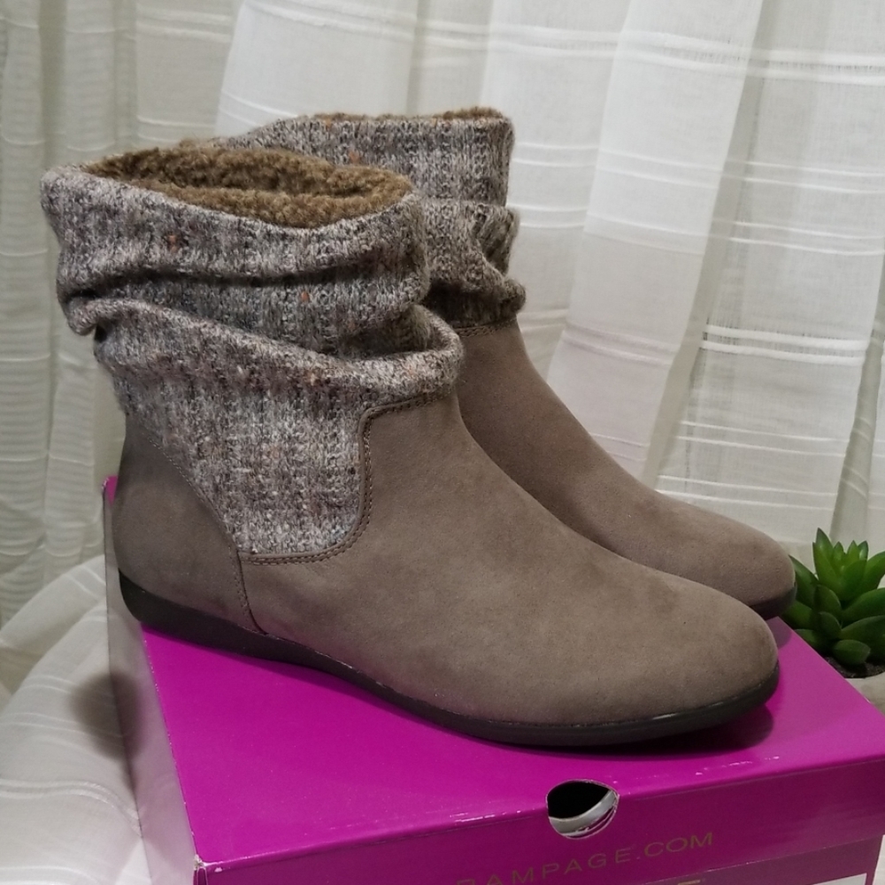 Rampage Boots Ram-Bettey Taupe Micro Size …